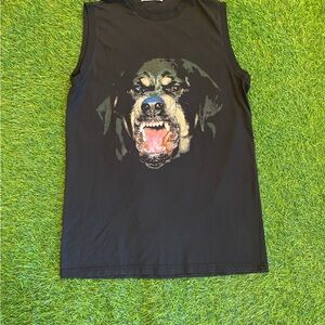 Ricardo Tisci Givenchy Rottweiler sleeveless tank top t shirt size XS